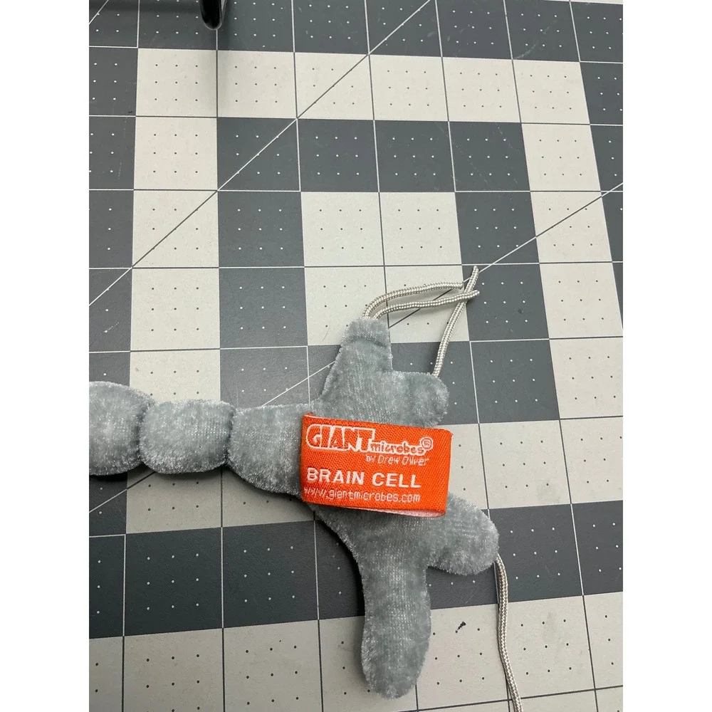 Giant Microbes Brain Cell Neuron Gray Plush Drew Oliver Science Biology Toy